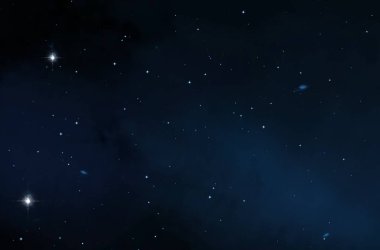 Derin uzay yıldız alanı. Evren yıldızlarla ve gazla dolu. çok uzak bir evren çizimi. 