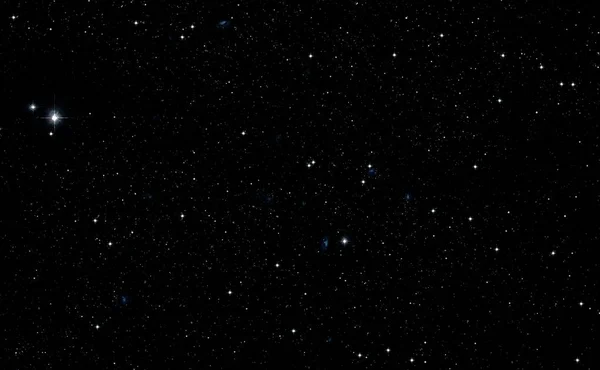 Universe filled with stars and gas. Far distant cosmos Illustration.  