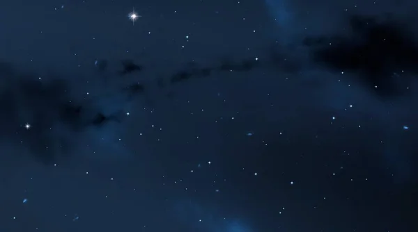 Stjernefelt Rommet Universet Fullt Stjerner Gass Illustrasjon Fra Fjern Kosmos – stockfoto