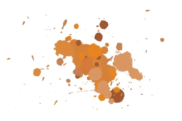 Illustration Colorful Ink Splashes Paint Splatters Bright Background — Stock Photo, Image