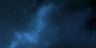 Derin uzay yıldız alanı. Evren yıldızlarla ve gazla dolu. çok uzak bir evren çizimi. 