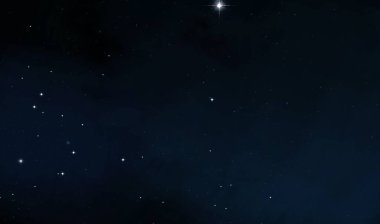 Derin uzay yıldız alanı. Evren yıldızlarla ve gazla dolu. çok uzak bir evren çizimi. 