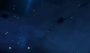 Derin uzay yıldız alanı. Evren yıldızlarla ve gazla dolu. çok uzak bir evren çizimi. 