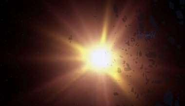 parlaklık ile renkli soyut gökyüzü arka plan