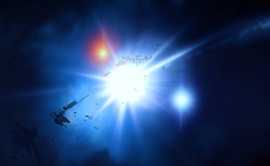 parlaklık ile renkli soyut gökyüzü arka plan