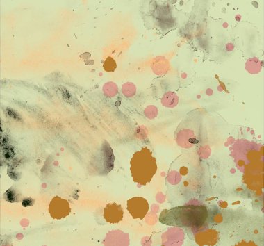 Metin için yeri olan boya lekeleriyle soyut arkaplan