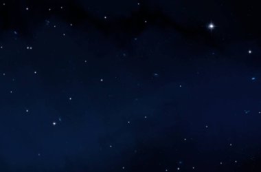 Derin uzay yıldız alanı. Evren yıldızlarla ve gazla dolu. çok uzak bir evren çizimi. 