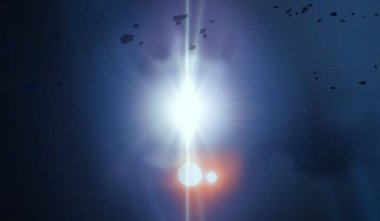 parlaklık ile renkli soyut gökyüzü arka plan