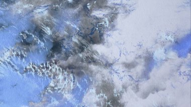 Metin için yeri olan boya lekeleriyle soyut arkaplan