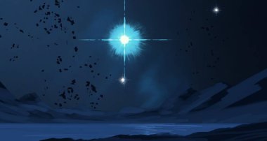 parlaklık ile soyut karanlık gökyüzü arka plan