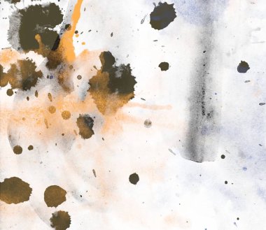 boya lekeleri ile soyut suluboya grunge desen