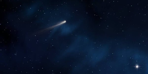 Deep space star field. Universe filled with stars and gas. Far distant cosmos Illustration. 