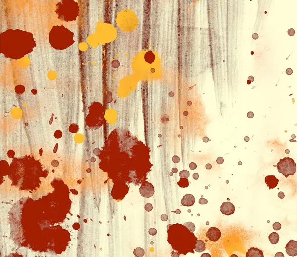 塗料の汚れを持つ抽象的な水彩グランジパターン — ストック写真