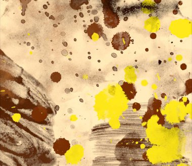 boya lekeleri ile soyut suluboya grunge desen