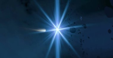 parlaklık ile renkli soyut gökyüzü arka plan