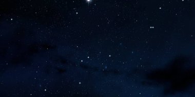 Evren yıldız ve gazla dolu. Uzak evren İllüstrasyon.  