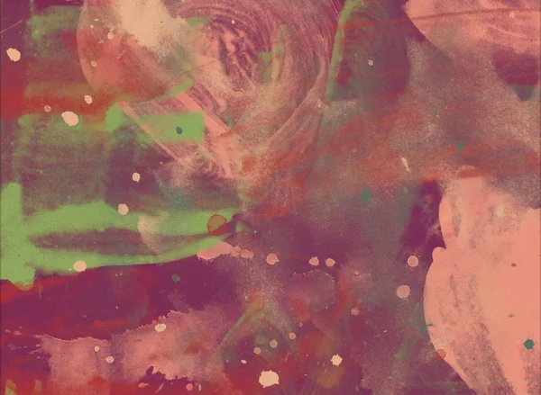 抽象的な色の水彩画の汚れを持つグランジの背景 — ストック写真