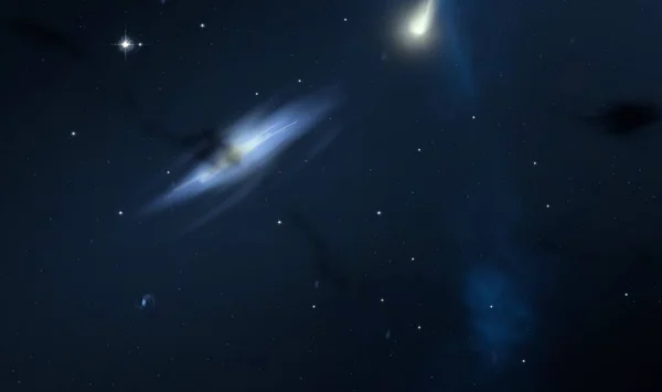 Universo Pieno Stelle Gas Cosmo Molto Lontano Illustrazione — Foto Stock