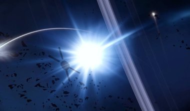 Soyut alan koyu arka plan  