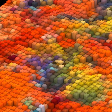 3 boyutlu illüstrasyon. Web modern fon. Renkli desen. Soyut geometrik şekiller. arkaplan.