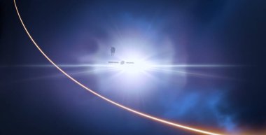 parlaklık ile renkli soyut gökyüzü arka plan