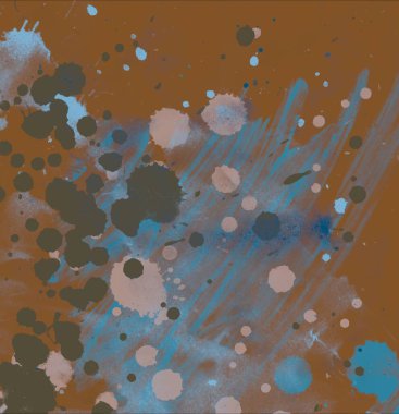 soyut suluboya darbeleri ve fırçalar deseni