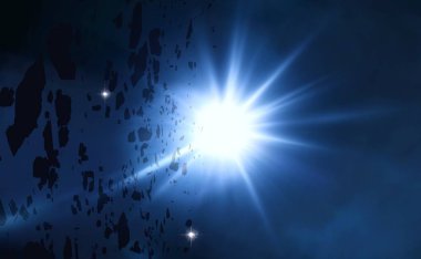 parlaklık ile soyut karanlık gökyüzü arka plan