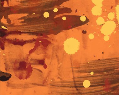 fırça darbeleri elemanları ile soyut suluboya arka plan 