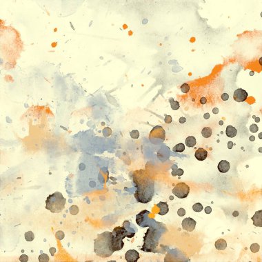 fırça darbeleri elemanları ile soyut suluboya arka plan 