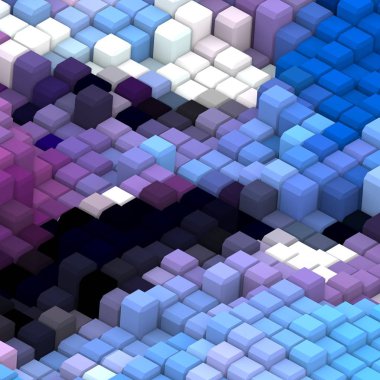 3 boyutlu illüstrasyon. Web modern fon. Renkli desen. Soyut geometrik şekiller. arkaplan.