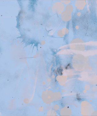 fırça darbeleri elemanları ile soyut suluboya arka plan 