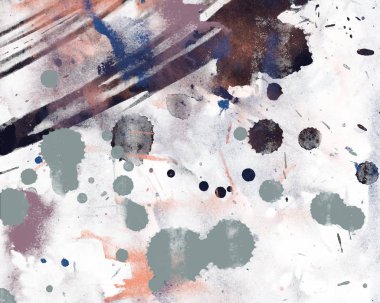 fırça darbeleri elemanları ile soyut suluboya arka plan 