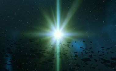 parlaklık ile renkli soyut gökyüzü arka plan