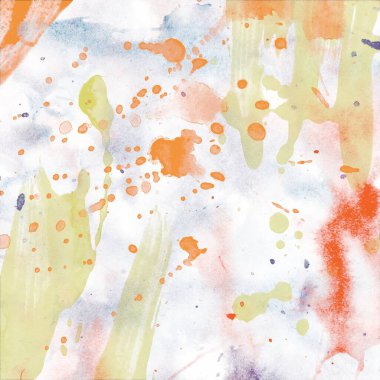 soyut suluboya darbeleri ve fırçalar deseni