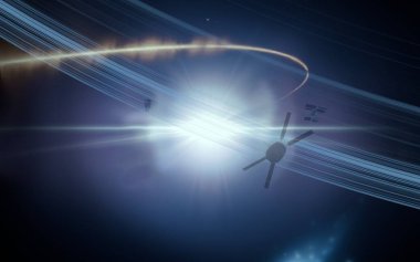 parlaklık ile renkli soyut gökyüzü arka plan