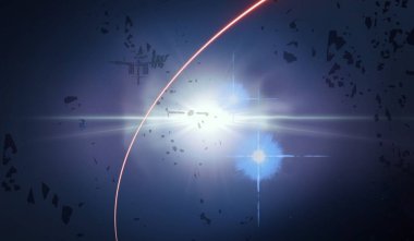 parlaklık ile renkli soyut gökyüzü arka plan