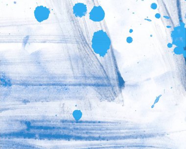 suluboya fırça darbeleri ve lekeleri ile soyut arka plan