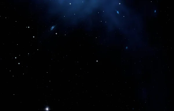 Univerzum Tele Van Csillagok Gáz Far Távoli Kozmosz Illusztráció — Stock Fotó
