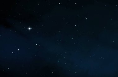 Evren yıldız ve gazla dolu. Uzak evren İllüstrasyon.  