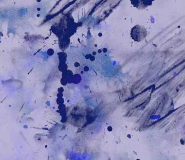 suluboya fırça darbeleri ve lekeleri ile soyut arka plan