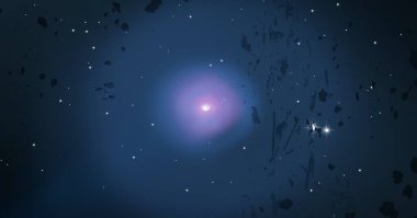 parlaklık ile renkli soyut gökyüzü arka plan