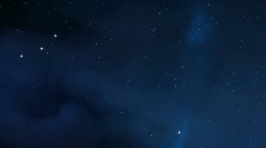 Evren yıldız ve gazla dolu. Uzak evren İllüstrasyon.  