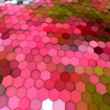 3 boyutlu illüstrasyon. Web modern fon. Renkli desen. Soyut geometrik şekiller. arkaplan.