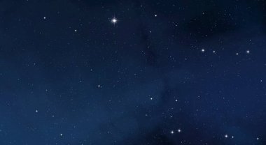 Evren yıldız ve gazla dolu. Uzak evren İllüstrasyon.   