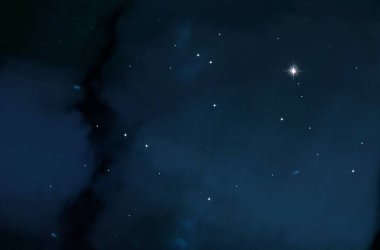 Derin uzay yıldız alanı. Evren yıldızlarla ve gazla dolu. çok uzak bir evren çizimi. 