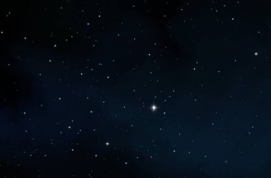 Evren yıldız ve gazla dolu. Uzak evren İllüstrasyon.  