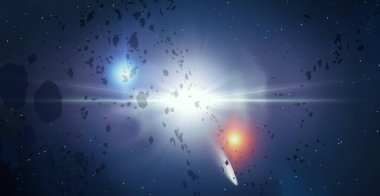 parlaklık ile renkli soyut gökyüzü arka plan