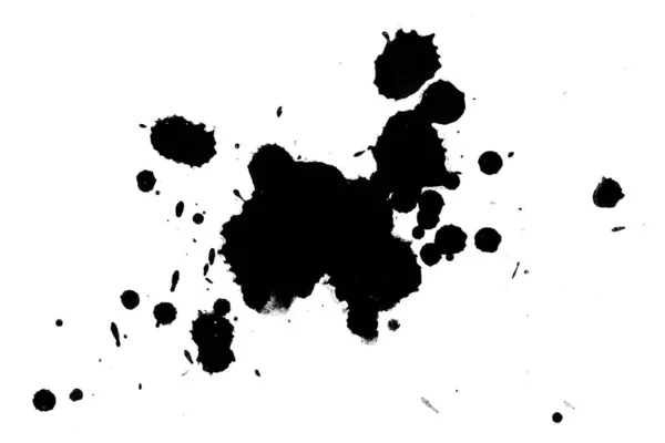 Ілюстрація Чорні Чорнила Стискаються Малювати Заклинання Білому Тлі — стокове фото