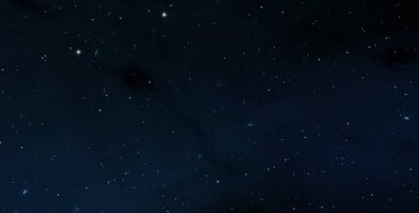 Derin uzay yıldız alanı. Evren yıldızlarla ve gazla dolu. çok uzak bir evren çizimi.  