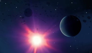 parlaklık ile renkli soyut gökyüzü arka plan